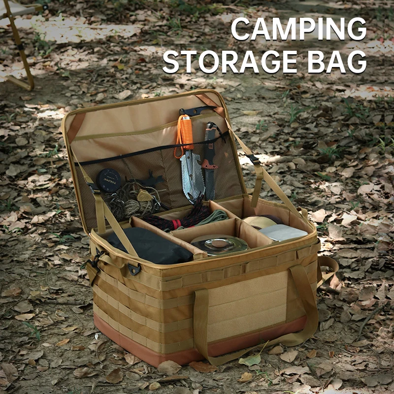 Outdoor large capacity tool storage bag can be detachable multi-functional 30l 45l 60l large capacity camping cookware bag