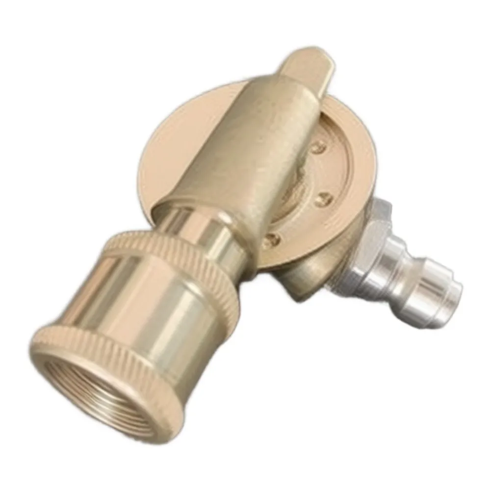 7 Position Adjustable Rotary Coupler for High-Pressure Washer Easy Install Brass Fitting for Hard-to-Reach Cleaning Zones