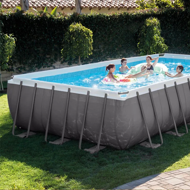 Outdoor Piscina Rectangular Frame Above Ground Home Swimming Padling Pool