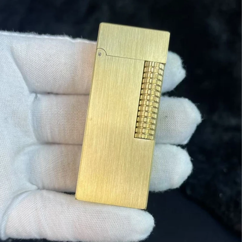 2026 new Retro oli brass lighter narrow version planning wheel vintage grinding wheel lighter DIY custom lettering