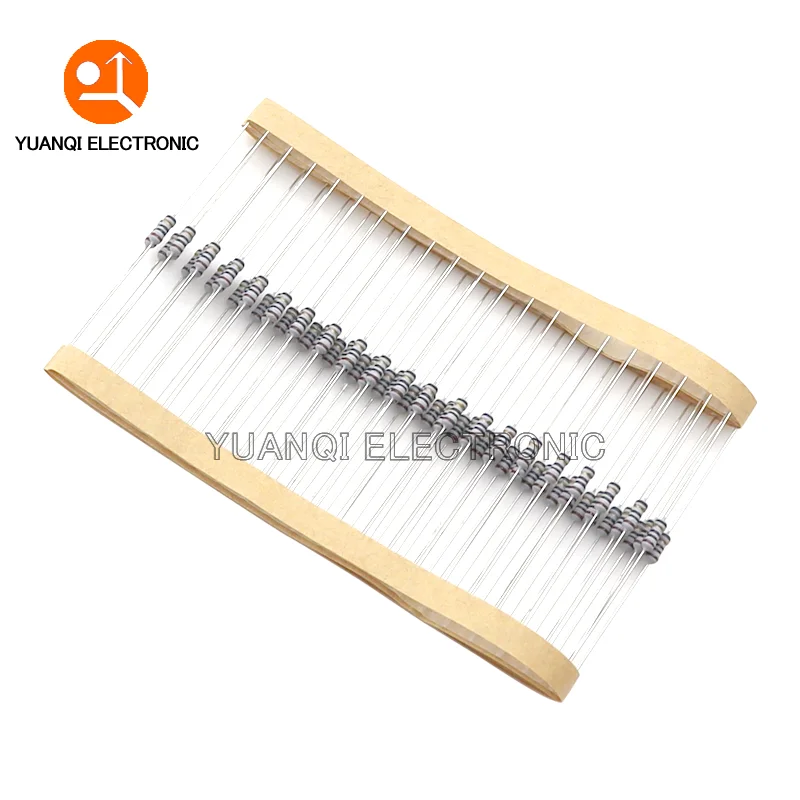 Resistência de enrolamento do fusível do resistor ferida do fio de 20PCS 1/4W 5% 0.25W 0.5R 1R 2.2R 3.3R 4.7R 5.1R 10R 0.5 1 2.2 3.3 3.9 4.7 10 ohm