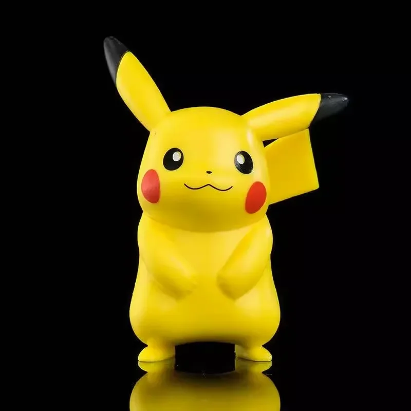 6PCS Pokemon Figures Set Pikachu Charmander Bulbasaur Squirtle, Kawaii Collectible Dolls Toys for Kids Gift Collection