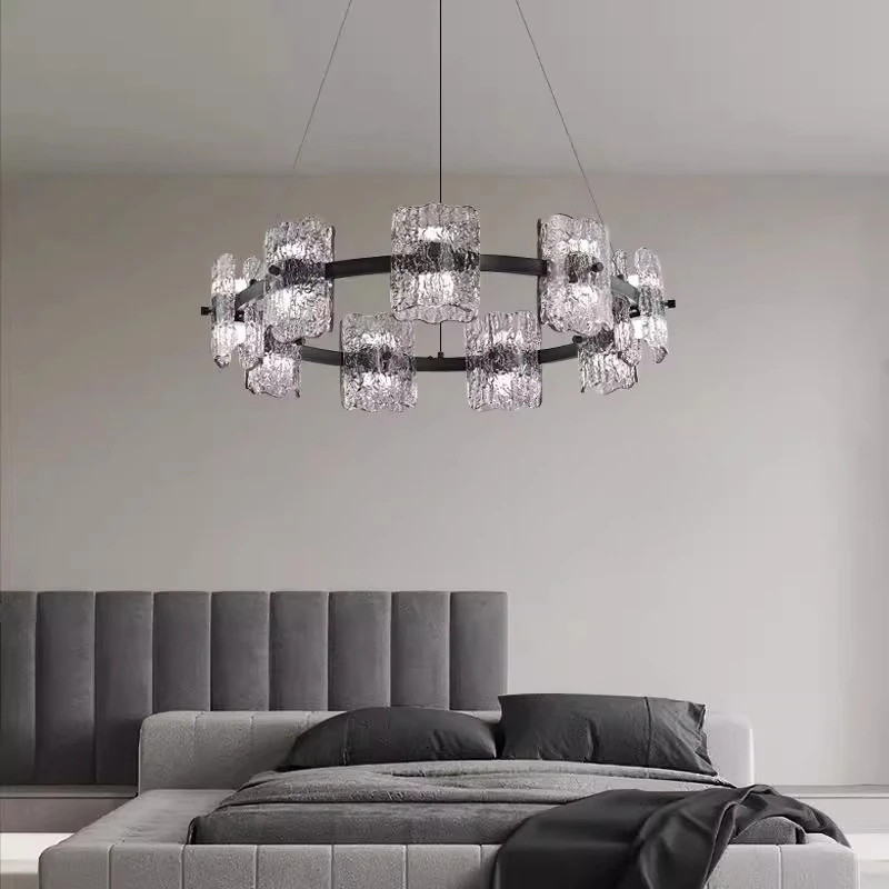 

Italian minimalist living room pendant light, modern minimalist high-quality resin hall light, creative living room main light