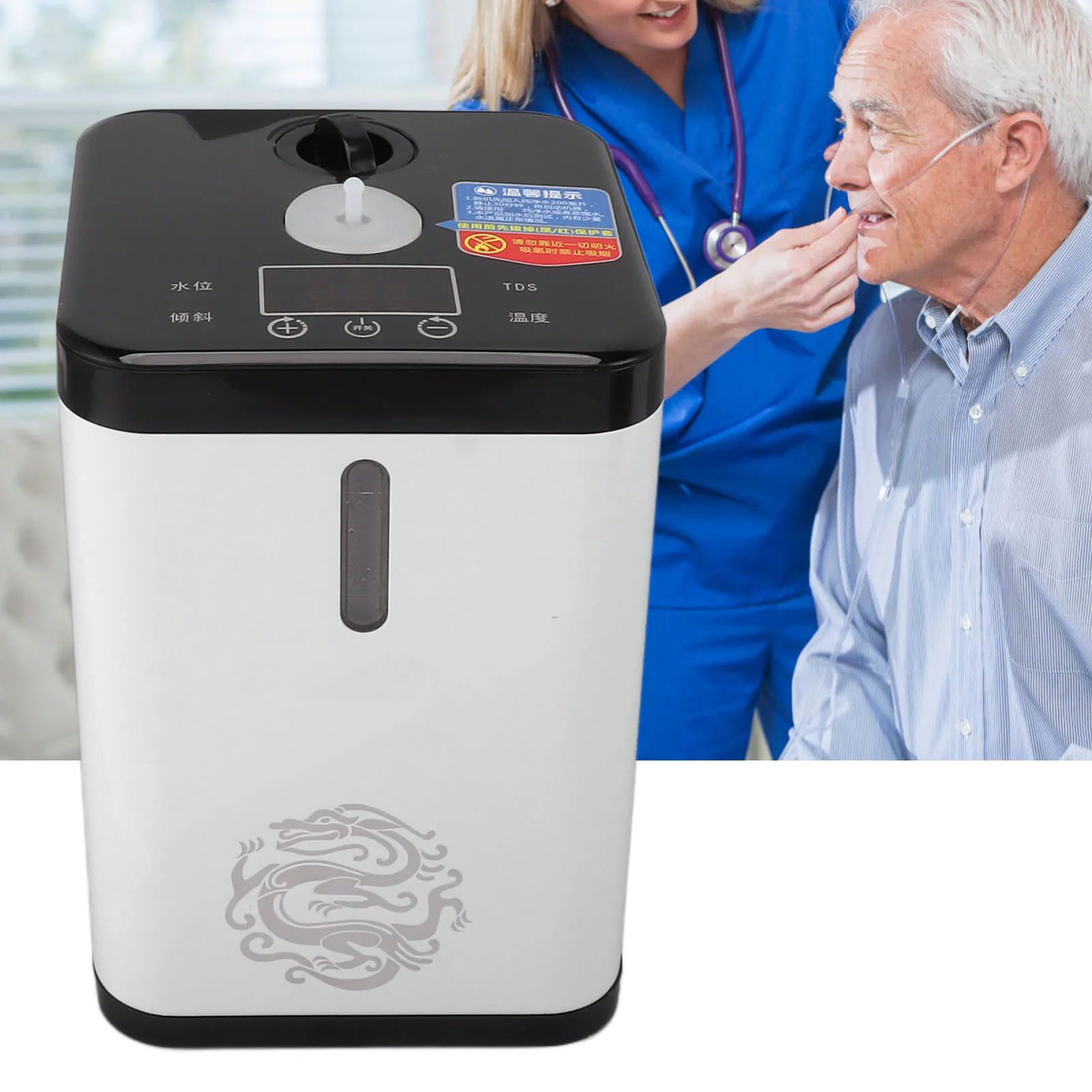 

Портативный генератор водорода для ингаляций, 500 мл, компактный и легкий, с назальными трубками для путешествий