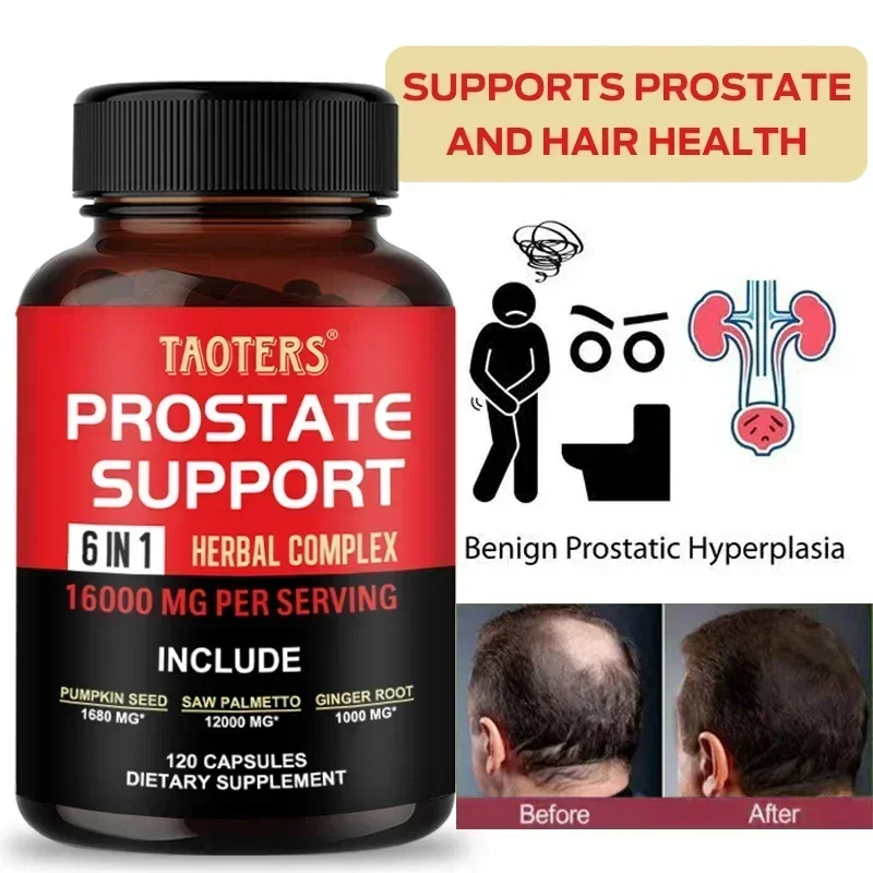 Men\'s Prostate Health Capsules with Saw Palmetto, Improve Performance, Relieve Bladder & Urination Problems, Reduce Toilet Trips