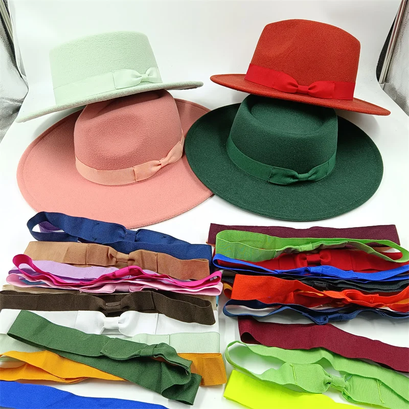 Hat accessories Fedora various candy color fashion accessories monochrome bow accessories jazz hat Fedora кепкамужскня