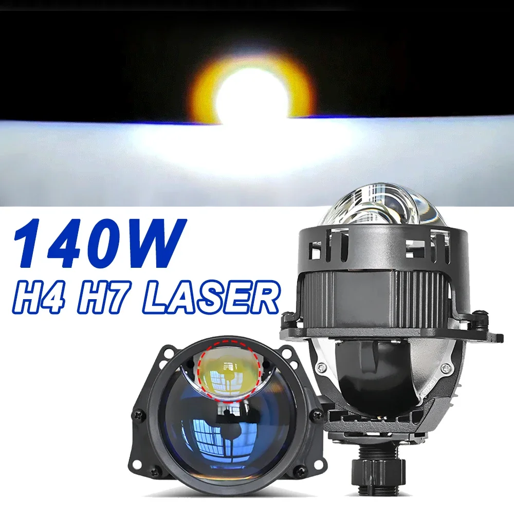 3 Inch Hyperboloid Bi LED Projector Lenses Laser For H4 H7 Car bmw f10 Headlight E20 136W 6000K Auto Car Accessories Halo Light