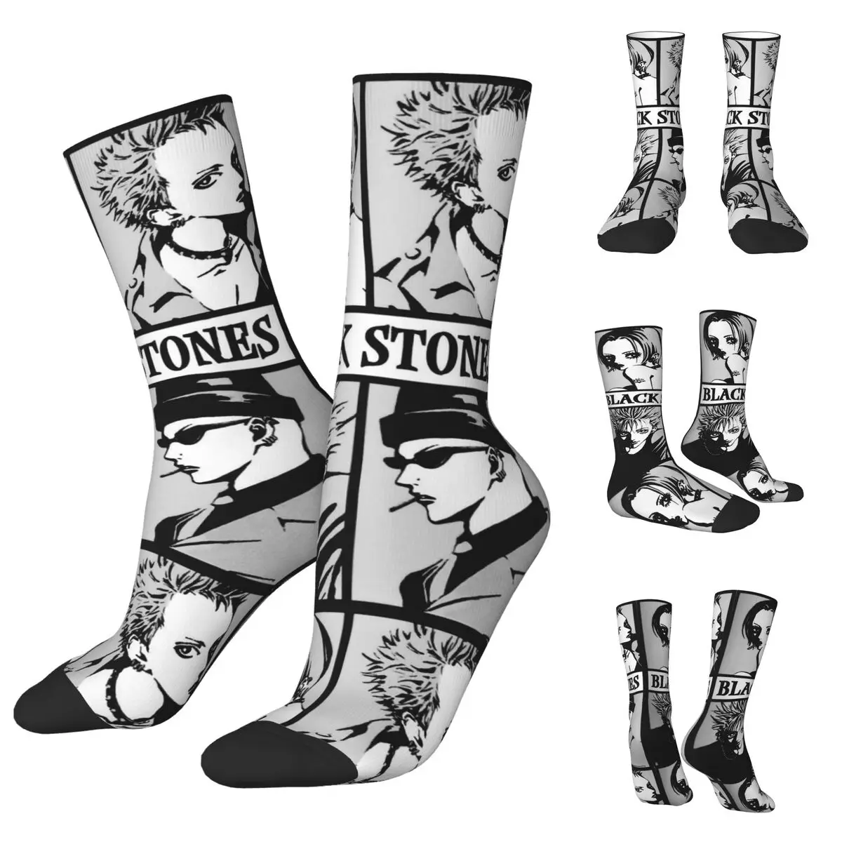 3D printing cosy Unisex Socks,Hip Hop Manga Nana Osaki Interesting Four Seasons Socks