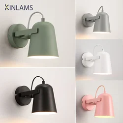 Fashion Nordic Modern Wall Lamp LED Light Source Aluminum E27 Wall Lamp Bedside Bedroom Staircase Home Decorations Wall Light