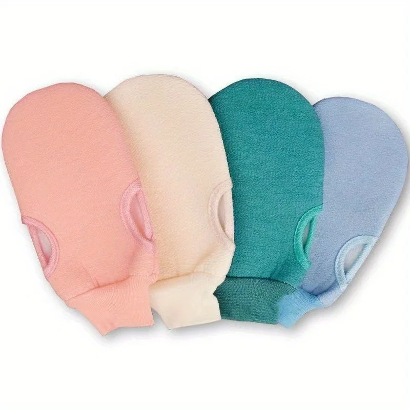 1pc Shower exfoliation body cleaning frosted massage dead skin gloves scrub towels double-sided fine sand shower rubbing back