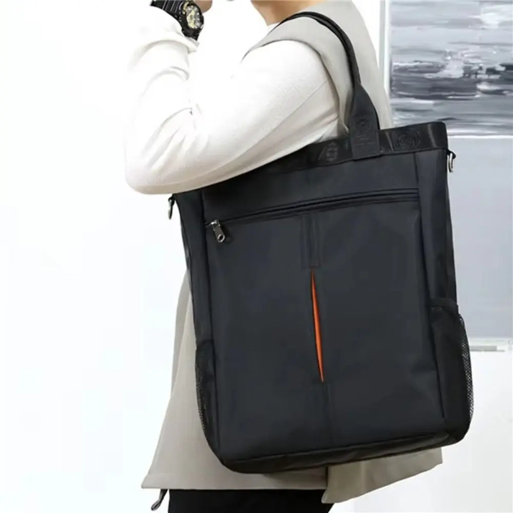 

File Package Waterproof Men's Messenger Bag Nylon Large Capacity Man Shoulder Bag Multi-function Japanese Style Handbag Travel