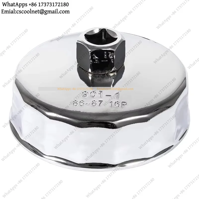 JS03 DT08 86mm 16 Flutes Oil Filter Wrench Cup Tool for BMW Volvo N20 N26 N52 N55 N63 S55 Engines