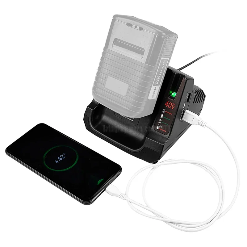Imagem -04 - Carregador de Bateria Rápido para Black Decker Bateria Máxima do Lítio-íon 36v 40v Lbx1540 Lbx2040 Lbx2540 Lbxr36 Lbxr2036 Lcs436 Lcs36 Lcs40