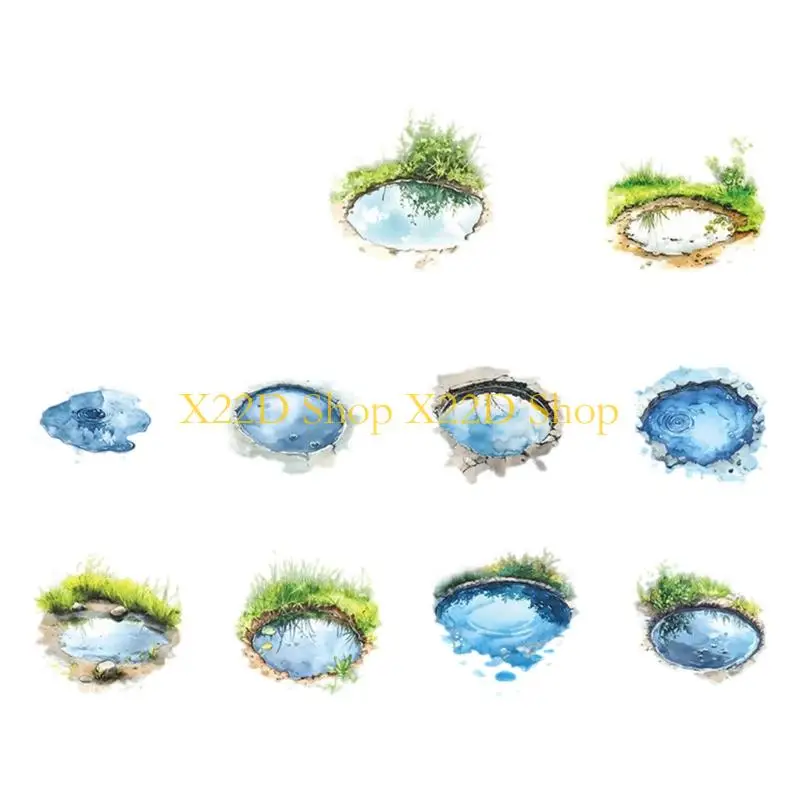 X22D Detailed Nature Depiction Transfers Tear Resistant PET Substance For Scrapbookers Art Enthusiasts