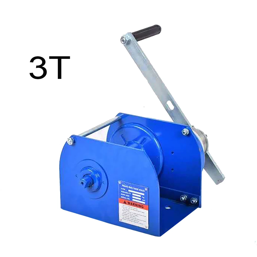 3T Manual winch two-way self-locking heavy-duty winch 3t Hoist, small crane, traction machine 2025 NEW
