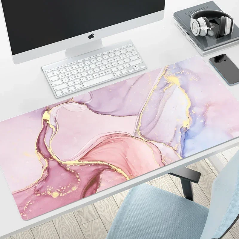 Bonito mouse pad mármore escritório mousepad empresa teclado tapete mause gamer pc gabinete mesa almofada de trabalho ratos portátil deskmat
