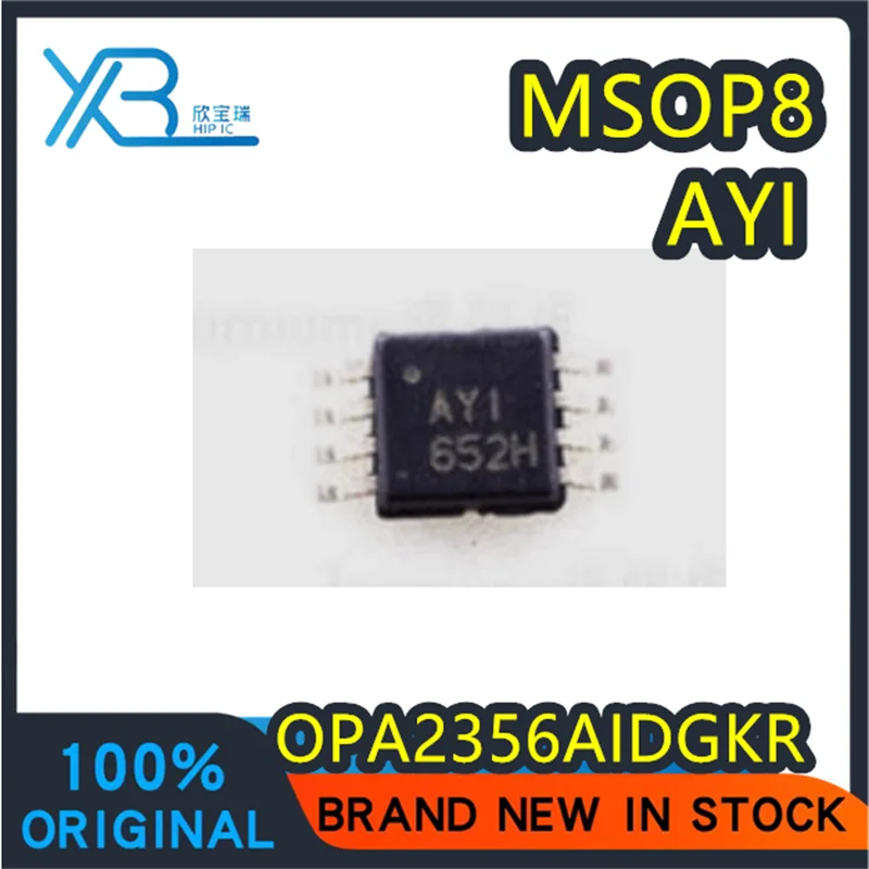 

(10/50 pieces) OPA2356AIDGKR OPA2356A Silkscreen AYI AY1 MSOP8 Brand new authentic operational amplifier spot electronics IC