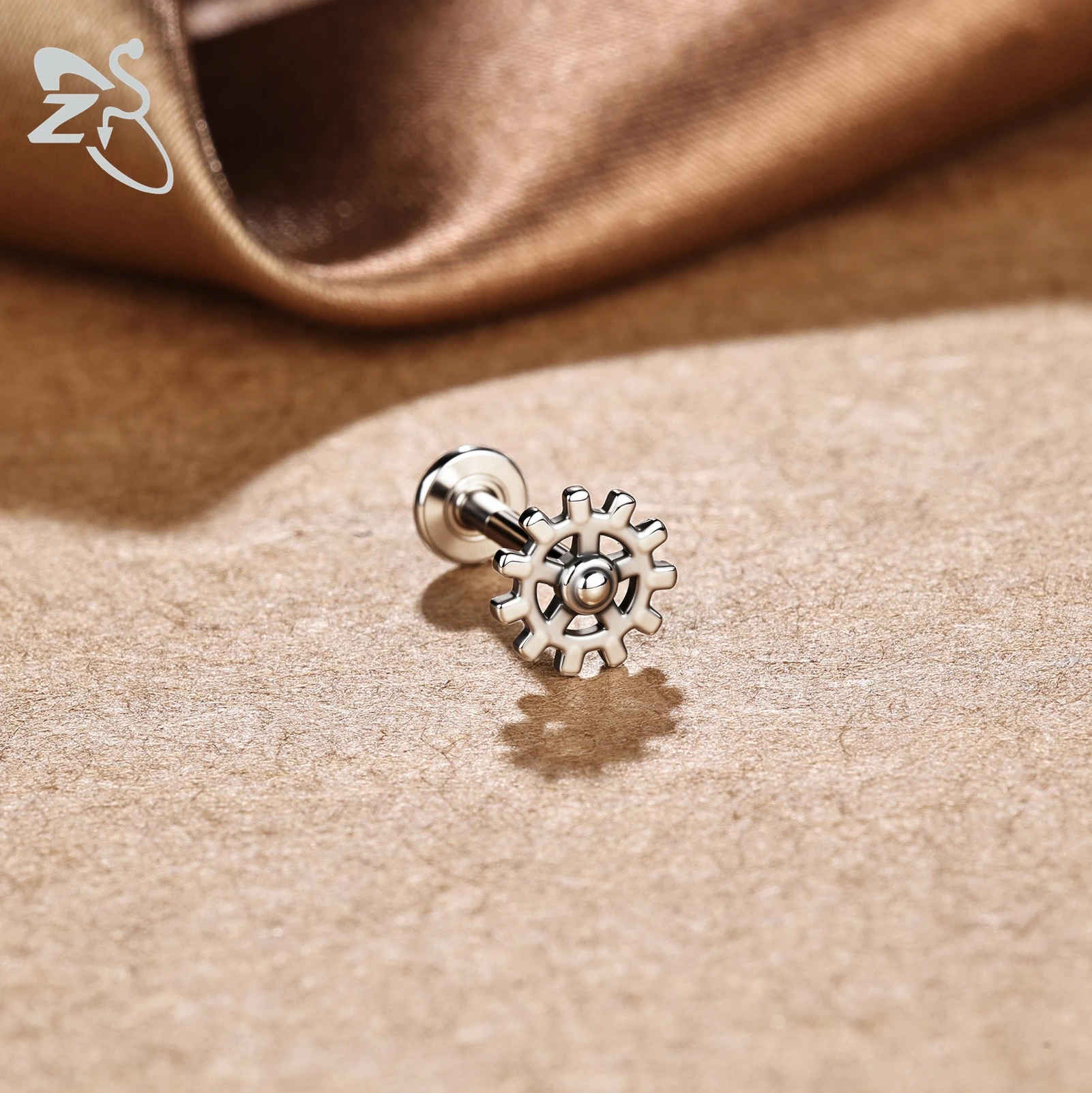 ZS 1 PC Punk 16G Stainless Steel Labret Lip Piercing Machine Element Shape Lips Stud Ear Cartilage Tragus Helix Piercings 6/8MM