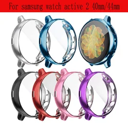 TPU Screen Protector case for samsung watch active 2 Ultra-thin Soft silicone full Protection cover for Galaxy Active 40/44mm.