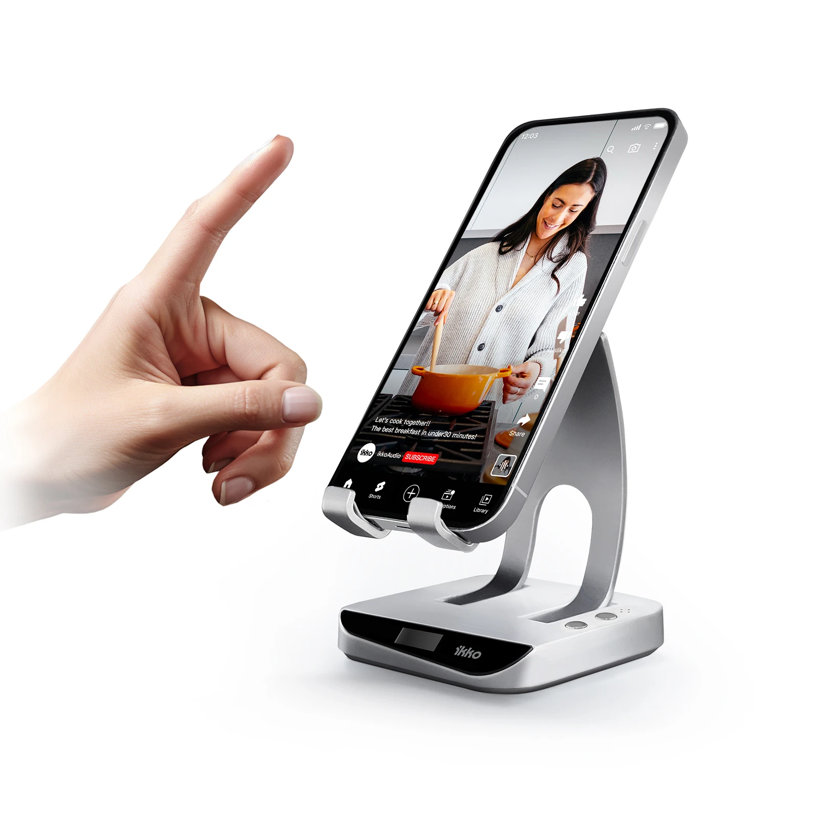 iKKO Air Swipe-World's First Touchless Control Phone Stand Desktop Stand For Ipad IPhone Samsung Xiaomi Huawei Universal Bracket