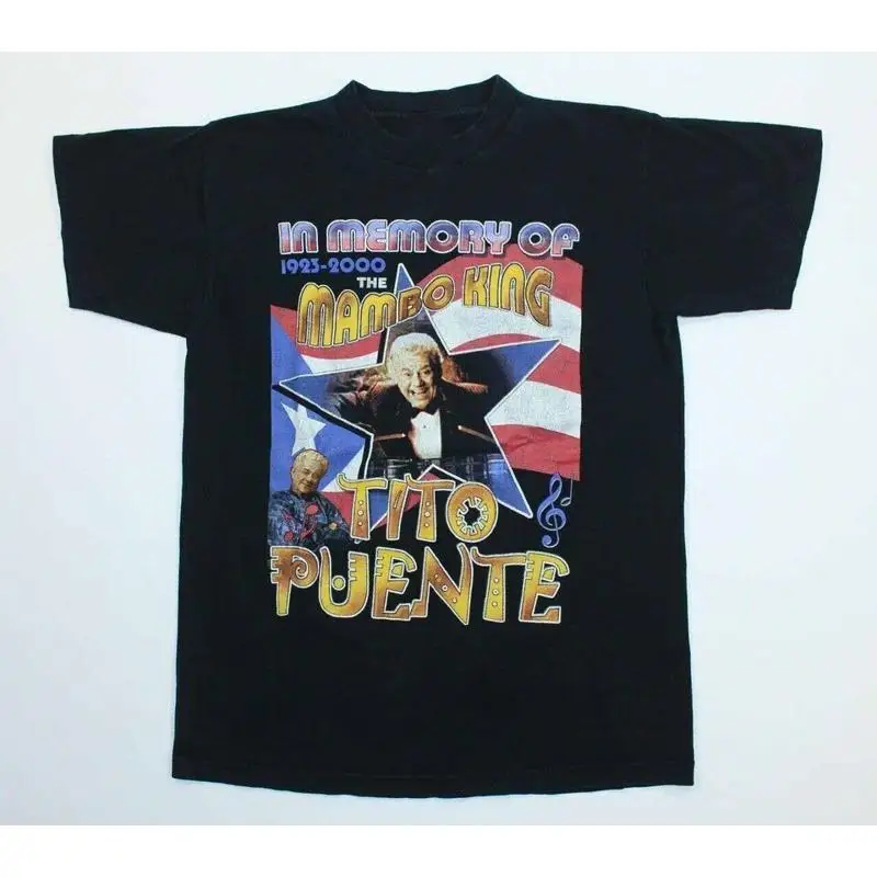 

New In Memory Of Tito Puente Mambo King T Shirt Black S 5Xl