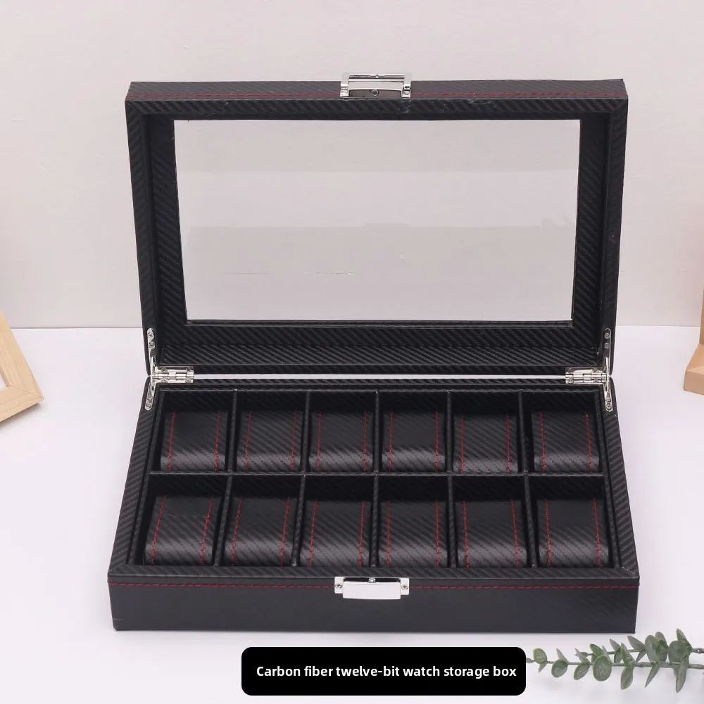 caja-organizadora-para-12-relojes-caja-de-almacenamiento-para-relojes-de-viaje-exhibidor-de-fibra-de-carbono-caja-multiusos-para-exhibicion-de-relojes