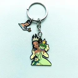 Disney The Frog Tiana Princess Anime Cartoon Metal Keychain Gifts for woman girl