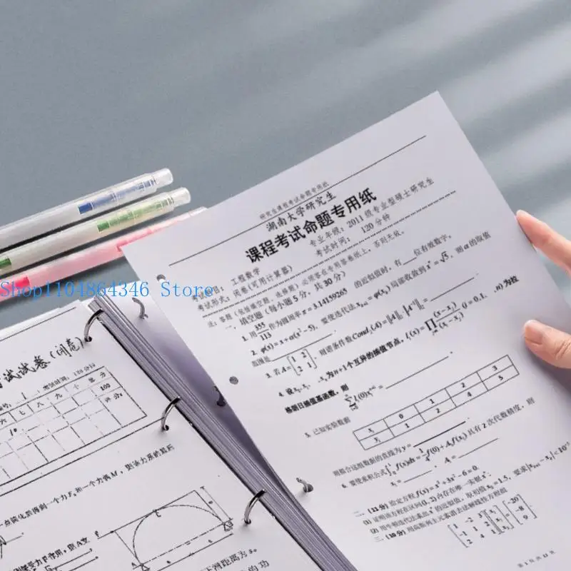 5asd 4 vòng Binder Trình bày Hiển thị thư mục Kích thước trình bày Binder Nắm giữ 220 Sheets Chuỗi đàn hồi đóng
