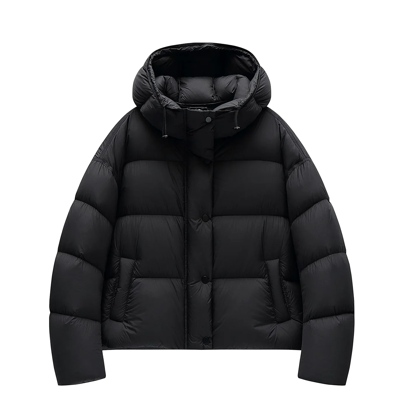 2025 hiver nouveau 90 duvet de canard blanc bouffée nuage doudoune femmes court à capuche épais pain manteau dame ample chaud Parkas vêtements d'extérieur