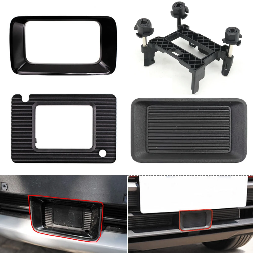 Front Bumper Adaptive Cruise Cap Frame ACC Radar Cover Millimeter Wave Decorative Lid Bracket Buckle For Changan CS35 PLUS 18-21