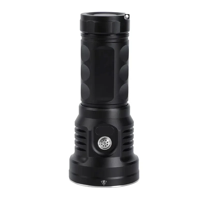 LED Flashlight 7-LED USB Rechargeable Aluminum Flashlight 21000 Lumens 46950 Battery Outdoor Search and Rescue Hunt