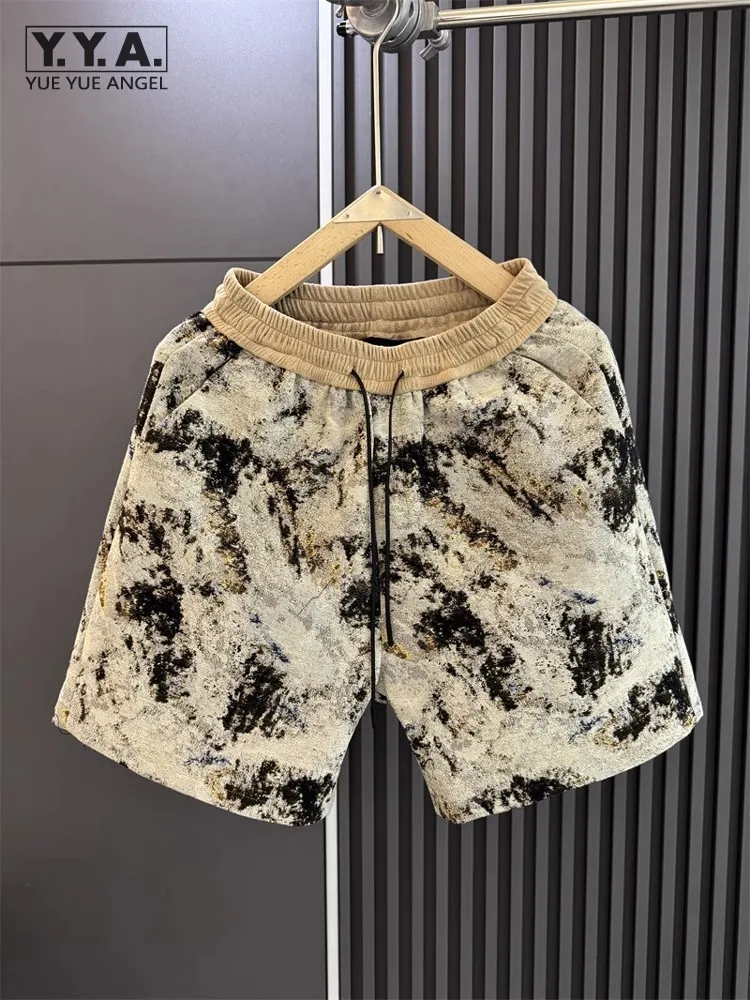 

Мужские летние повседневные шорты, модные льняные шорты свободного покроя с завязками до колена, прямые брюки, мужские уличные пляжные шорты