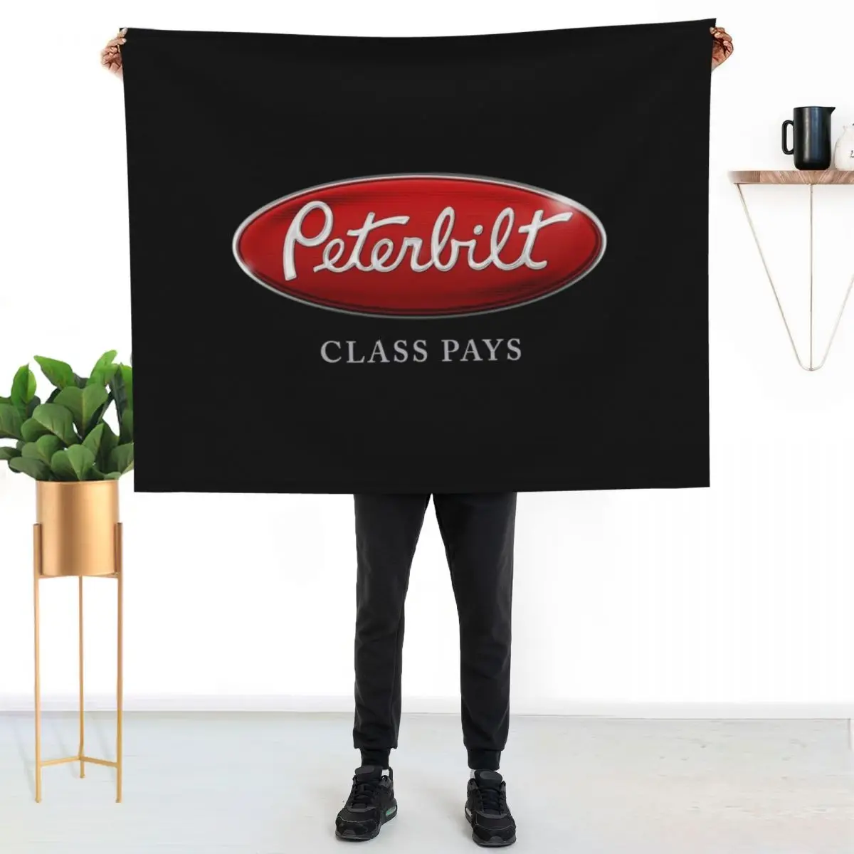 

peterbilt class pays Throw Blanket Warm Accent Blanket for Living Room Decoration