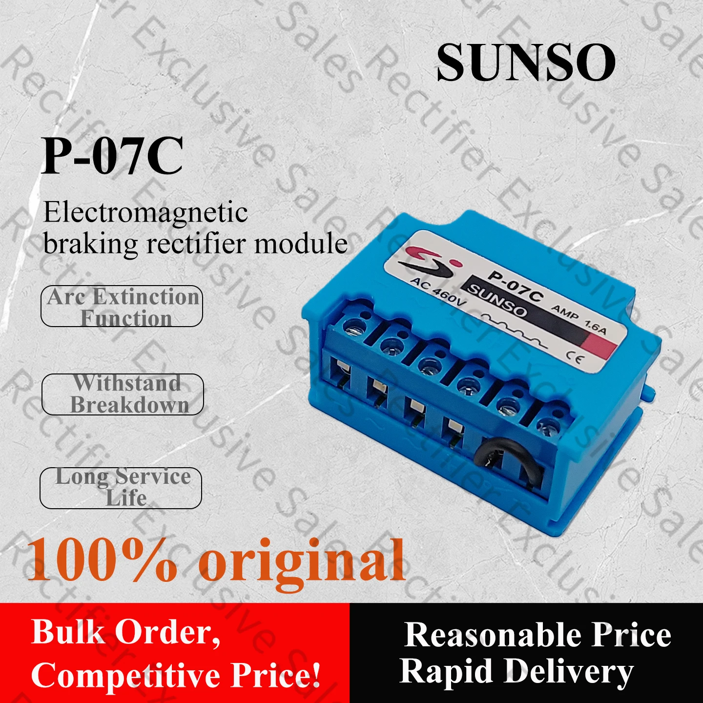 SUNSO P-07C 1.6A Motor Brake Rectifier