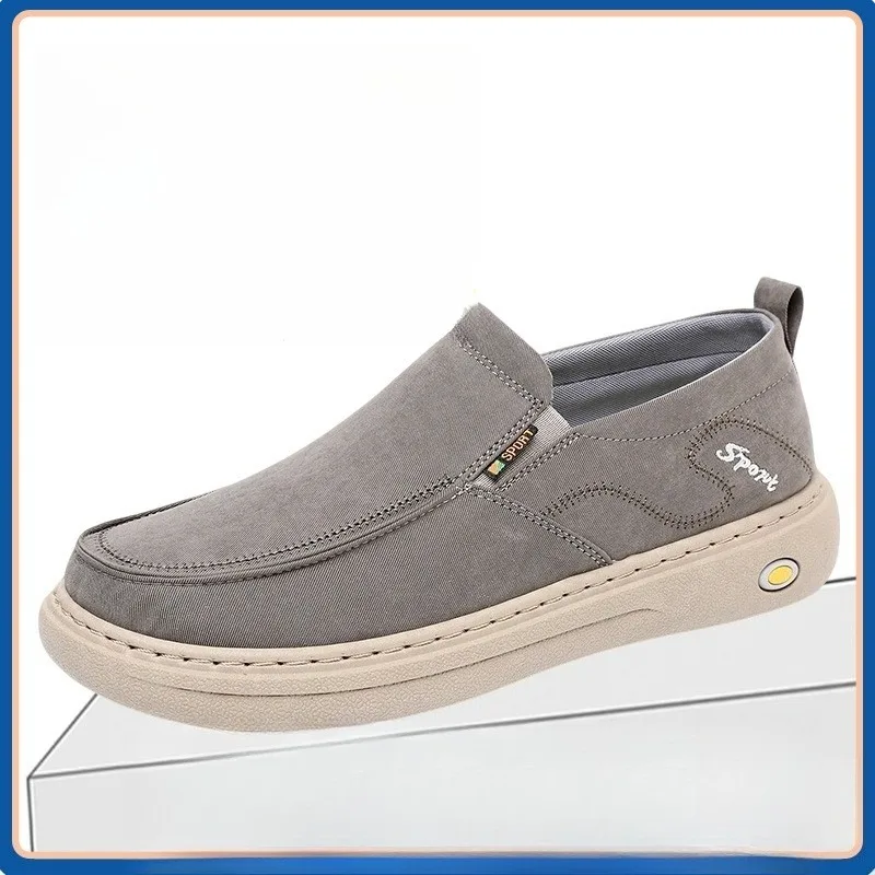 

Мужские повседневные слипоны на толстой подошве: дышащие, с мягкой подошвой, универсальные, удобные, легкие, износостойкие