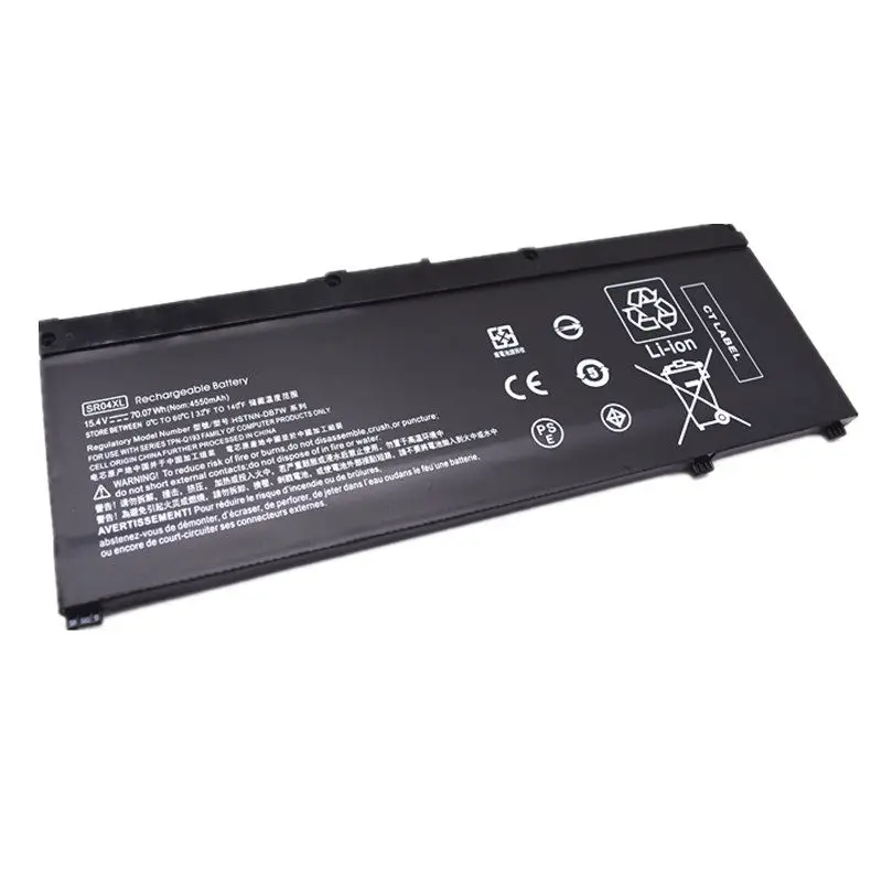 For HP OMEN Battery SR04XL, for HP OMEN 15-CE 15-CB 15-CE015DX 15-CB014ur & TPN-Q193 TPN-Q194 HSTNN-DB7W 917724-855 15.4V70.07Wh