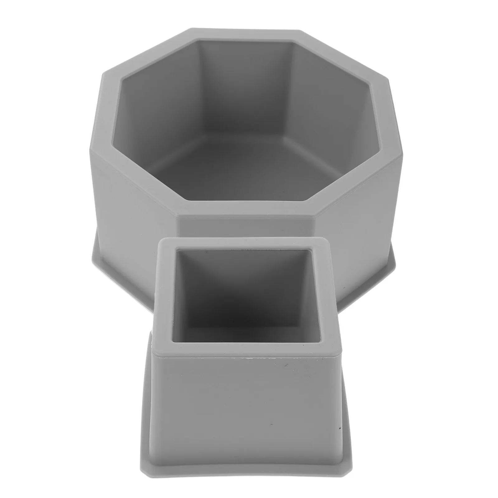 2Pcs Reusable Silicone Cement Planter Mold Set Precision Double Layer for Smooth Concrete Flower Pots Succulent Planters Garden
