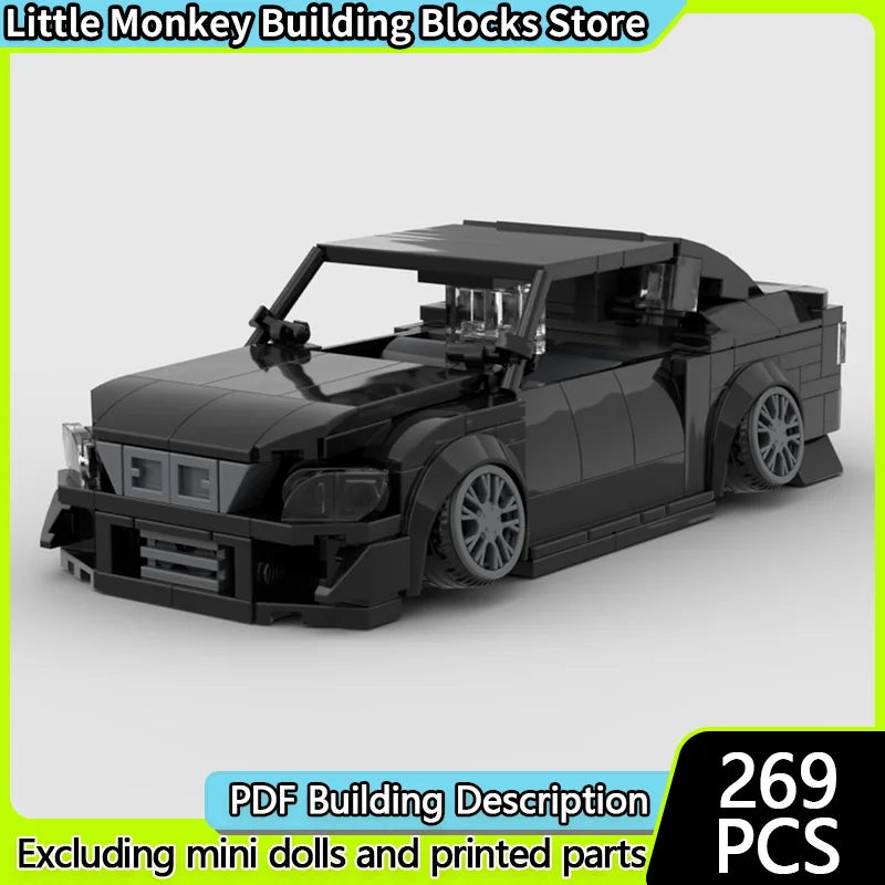 

Speed Racing Car Model MOC Building Bricks IS 300 Sports Sedan Modular Technology Children Holiday Gifts Assemble Toys Suit