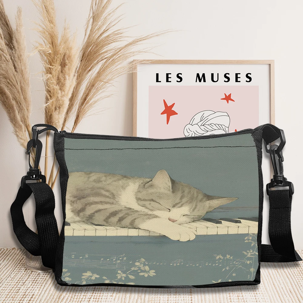

Street Graffiti Cat Illustration New Fashion Travel Bag New Women Popular Handbag Large Capacity Shoulder Bag 6.17