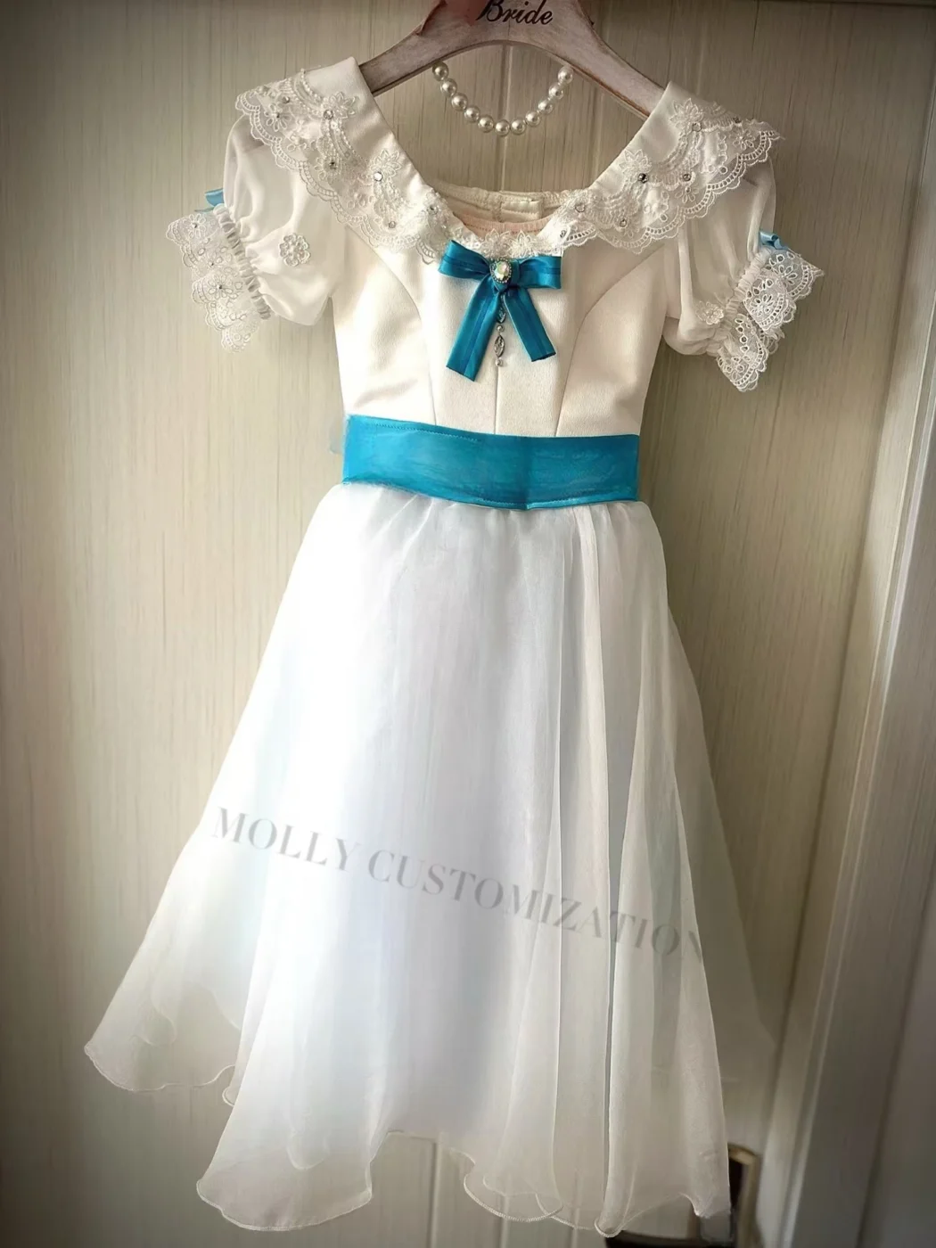 MOLLY High-End Customized Graduation Prom Pure White Puff Sleeve Ballet Dress Performance Competition for Adults and Children