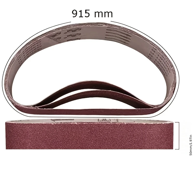 10Pcs 915*100mm Abrasive Sanding Belts for Air Belt Sander Zirconia Alumina for Metal Grinding Polishing Grit
