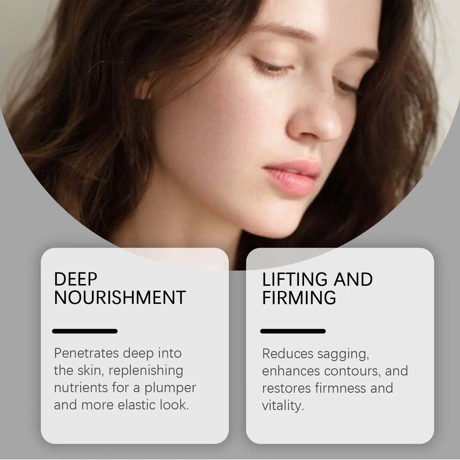 Firming Facial Serum Gentle Moisturizing Reduces Sagging Smooths Fine Lines Enhances Contours Nourishing Facial Serum