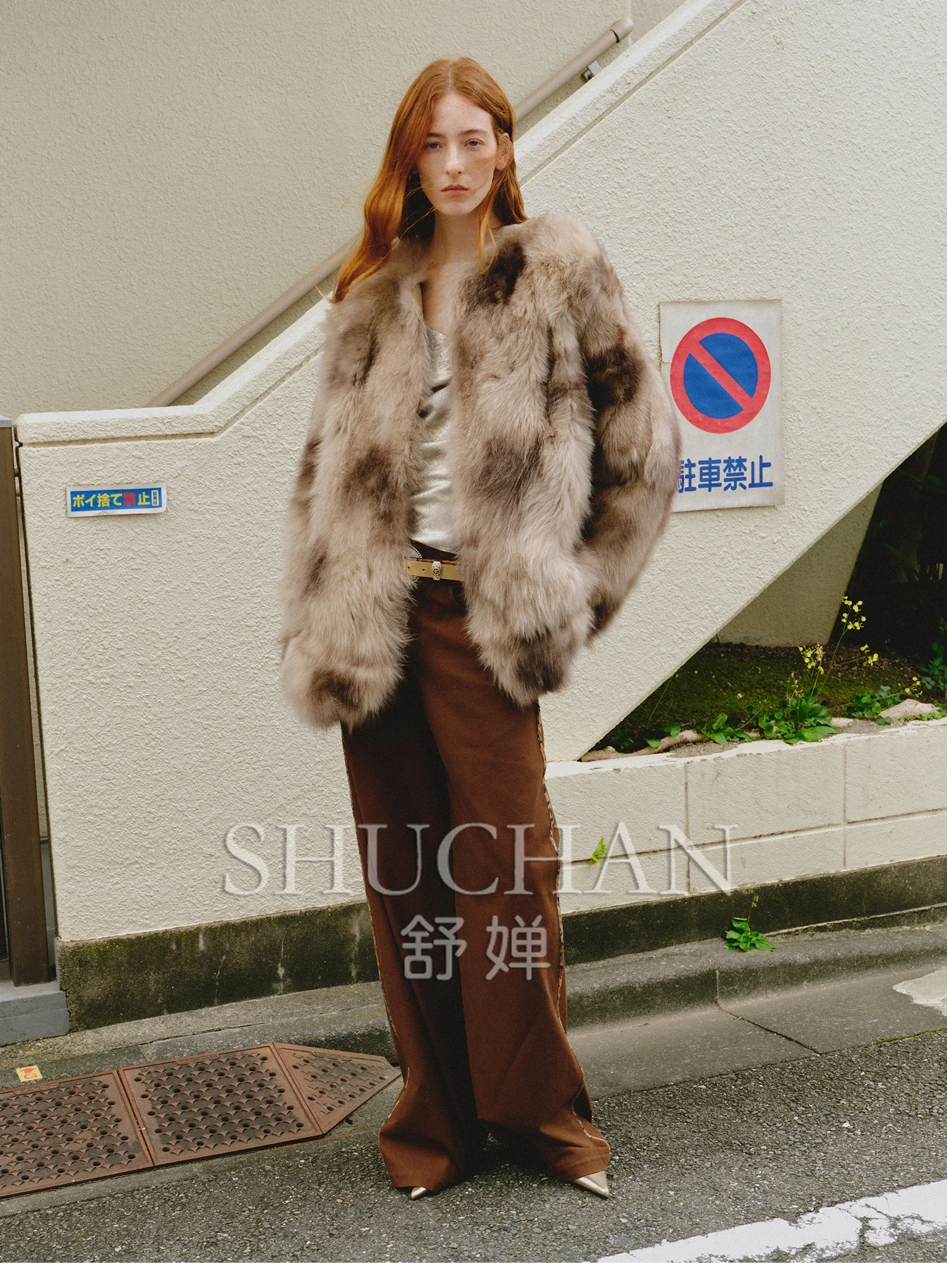 2024 Relaxed and Casual Printing Fox Jacket Women Winter Coat Sheepskin Casacos Femininos Inverno Fur Coat Women