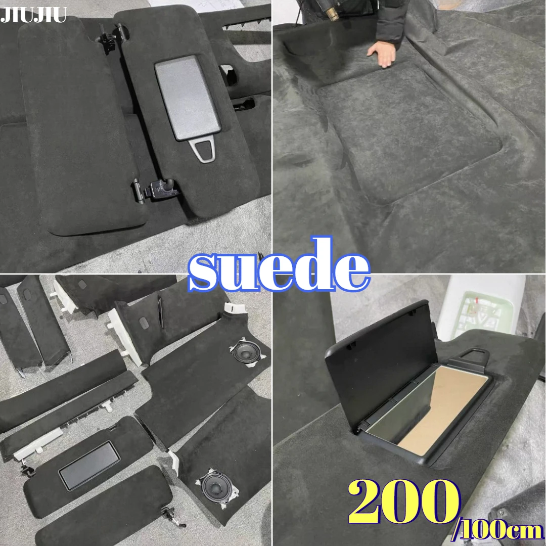 

Самоклеящаяся виниловая пленка под замшу для автомобиля, бархатная тканевая наклейка для интерьера, потолка, дверных стойок, приборной панели, для самостоятельной модификации