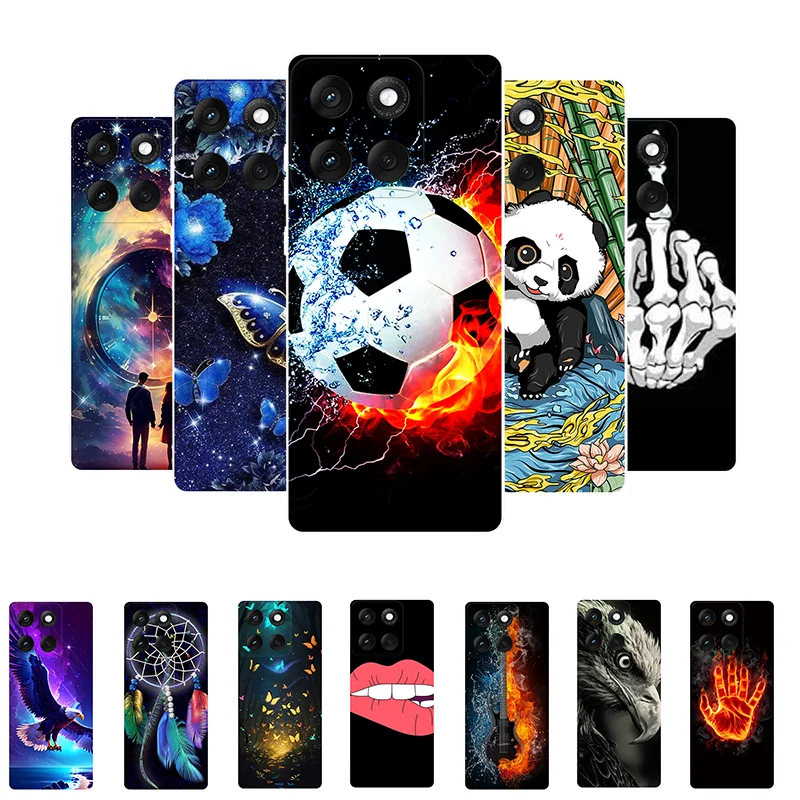 Funda de silicona TPU suave con diseño de fútbol para Moto Edge 60 Fusion, funda trasera para Motorola Edge 60 Fusion, fundas para Edge 60 Fusion