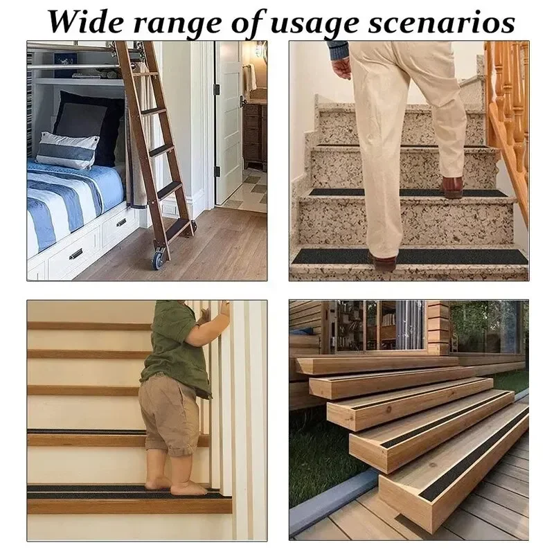 Cinta antideslizante de 5M, pegatina de agarre antideslizante impermeable de seguridad para escaleras de ancianos y cinta antideslizante de suelo