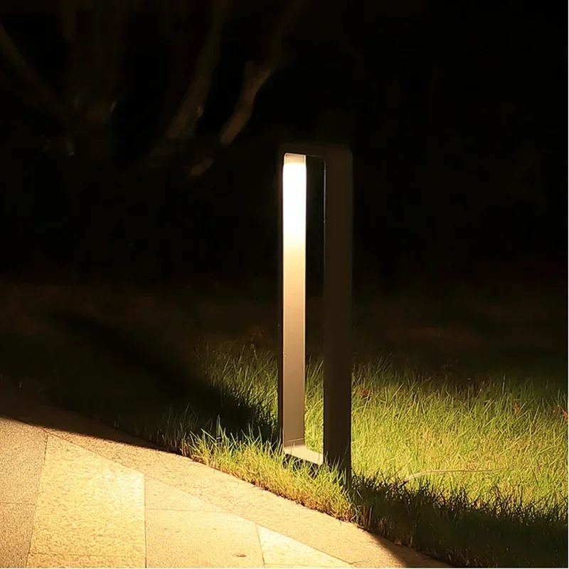 

Garden Light LED Lawn lamps Outdoor Waterproof Modern Aluminum Square Lamp for Garden Lawn Gate Park Landscape Decoration