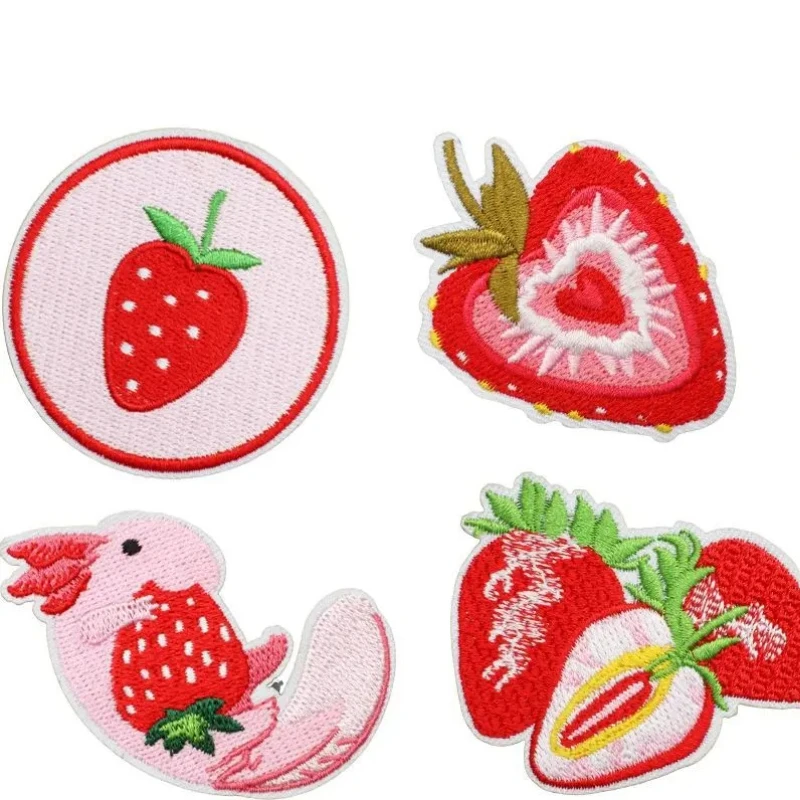 

Hot-selling Embroidered Fabric Patches with Sweet Flavors Bag Decorations Computerized Embroidered Labels and Fruit Patches