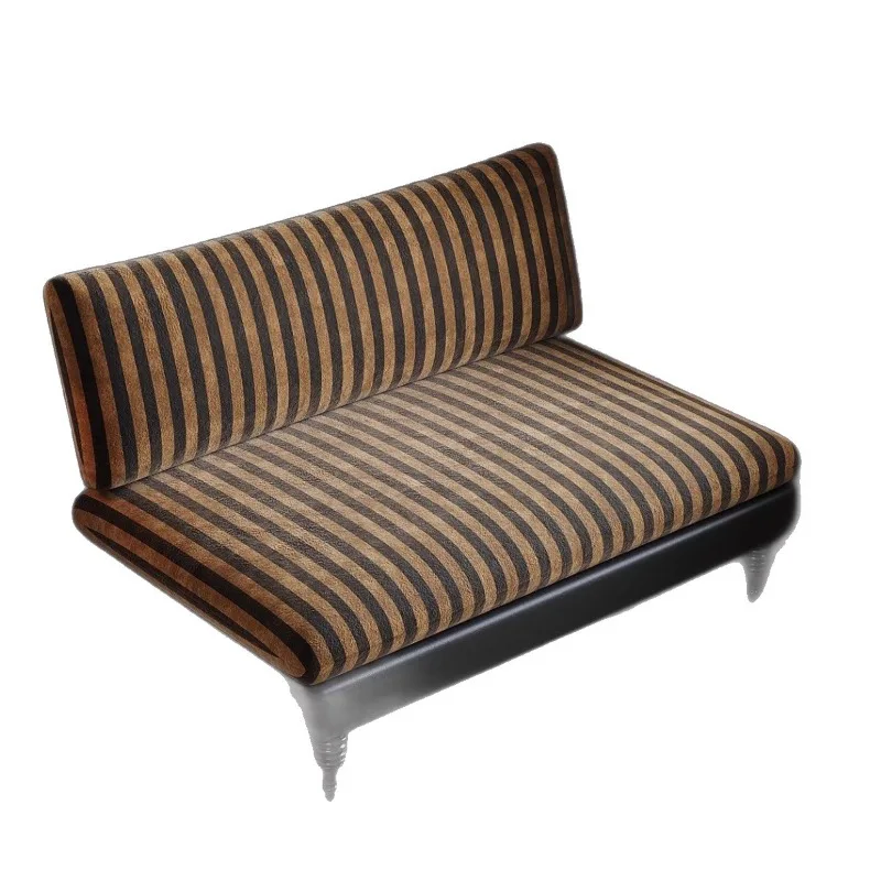 

Retro sofa chair small apartment living room removable and washable sitting area reception fabric backrest sofa
