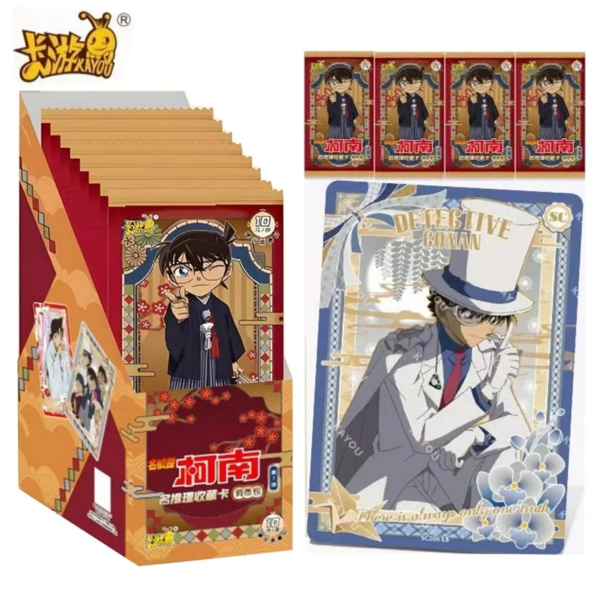 KAYOU Genuine Detective Conan Vol.7 Card Mystery Insight Pack Reasoning Anime Peripheral Collection Cards Blind Box Kid's Gifts